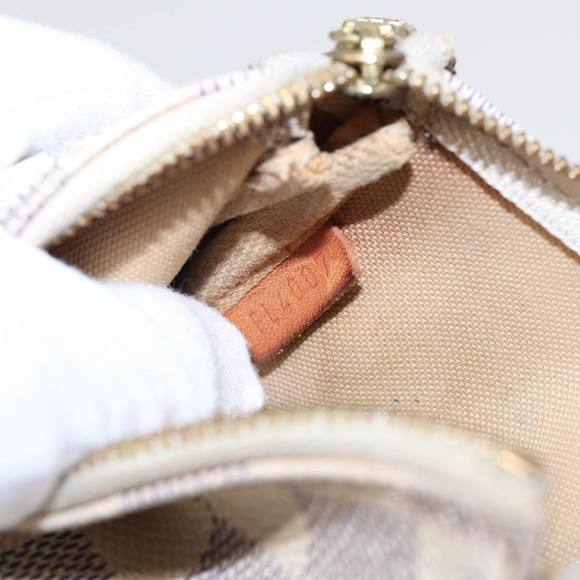 LOUIS VUITTON Damier Azur Mini Pochette Accessoires Pouch N63005 LV Auth 86634 - Picture 12 of 16